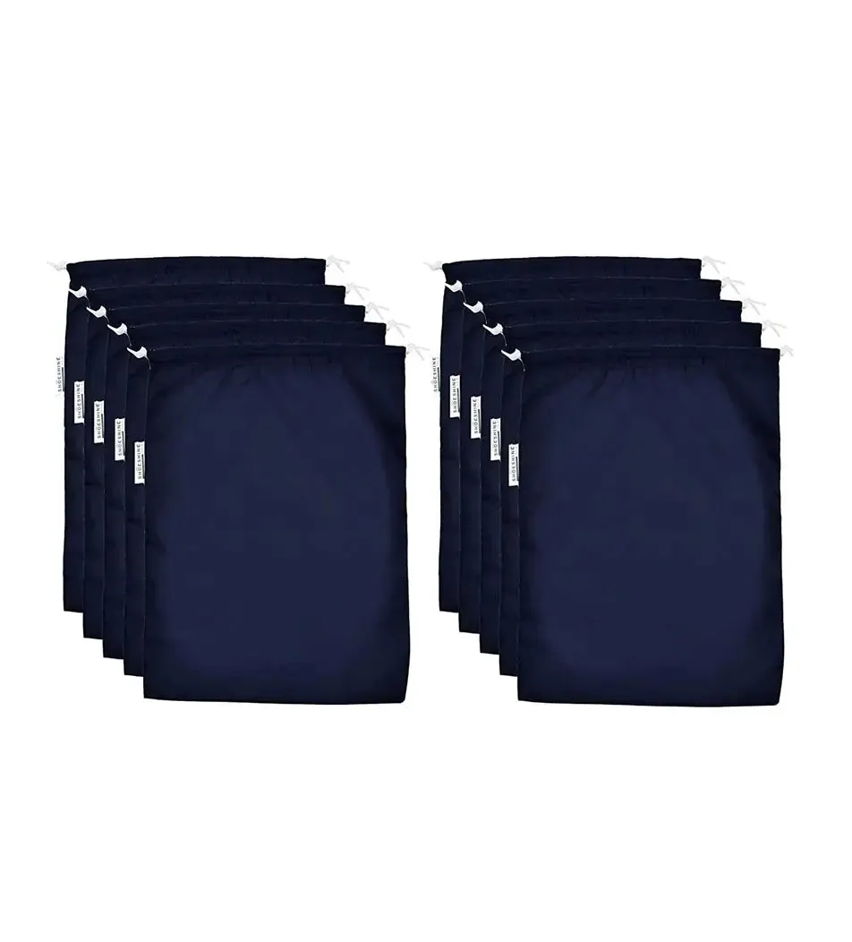 SHOESHINE Shoe Bag (Pack of 6) Water Resistant and Dust Proof Shoe Storage Bag - Grey