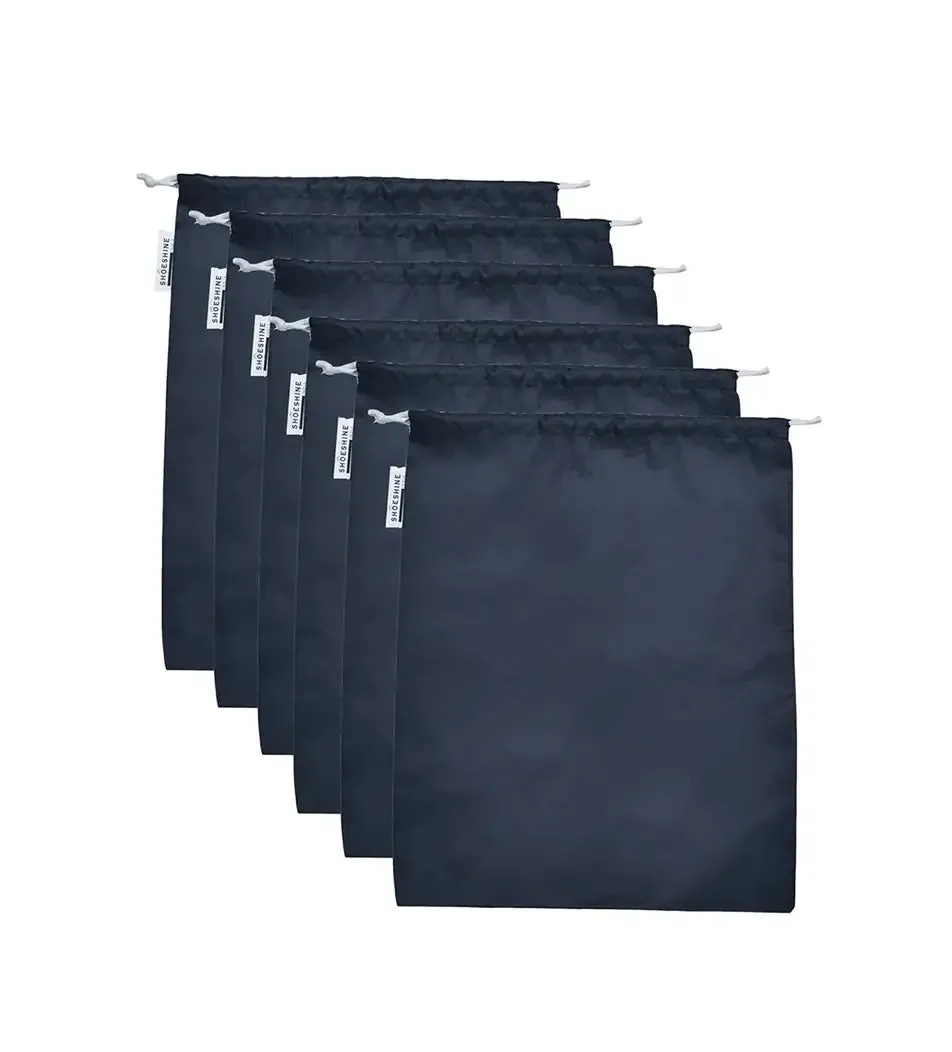 SHOESHINE Shoe Bag (Pack of 6) Water Resistant and Dust Proof Shoe Storage Bag - Grey