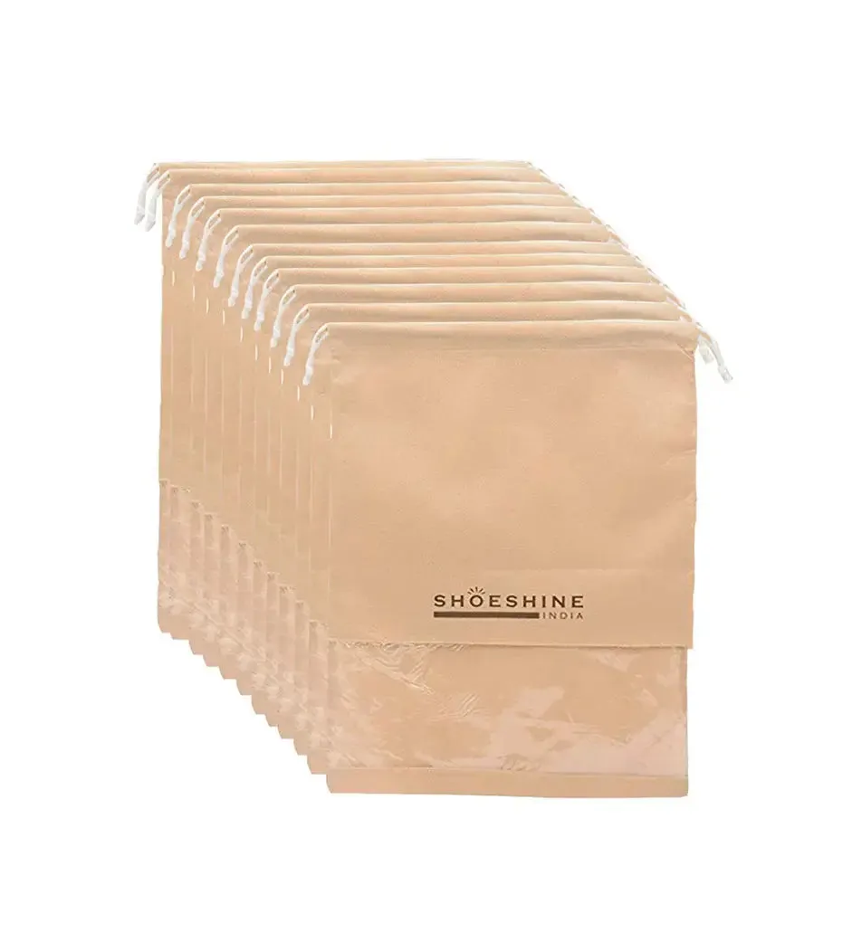 SHOESHINE Shoe Bags (Pack of 18) Travel Shoe Pouch - Navy