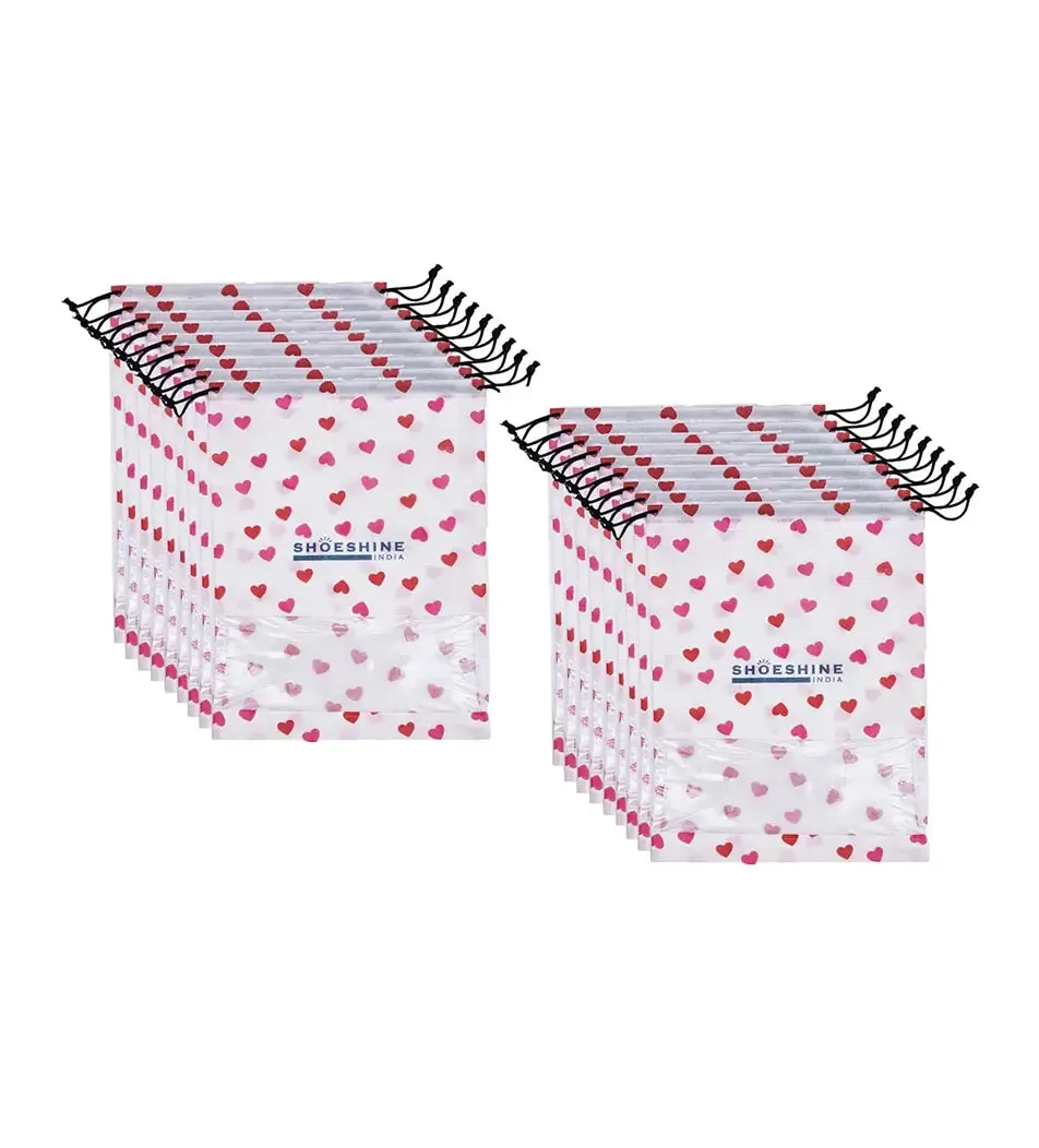 SHOESHINE Shoe Bags (Pack of 18) Travel Shoe Pouch - Navy