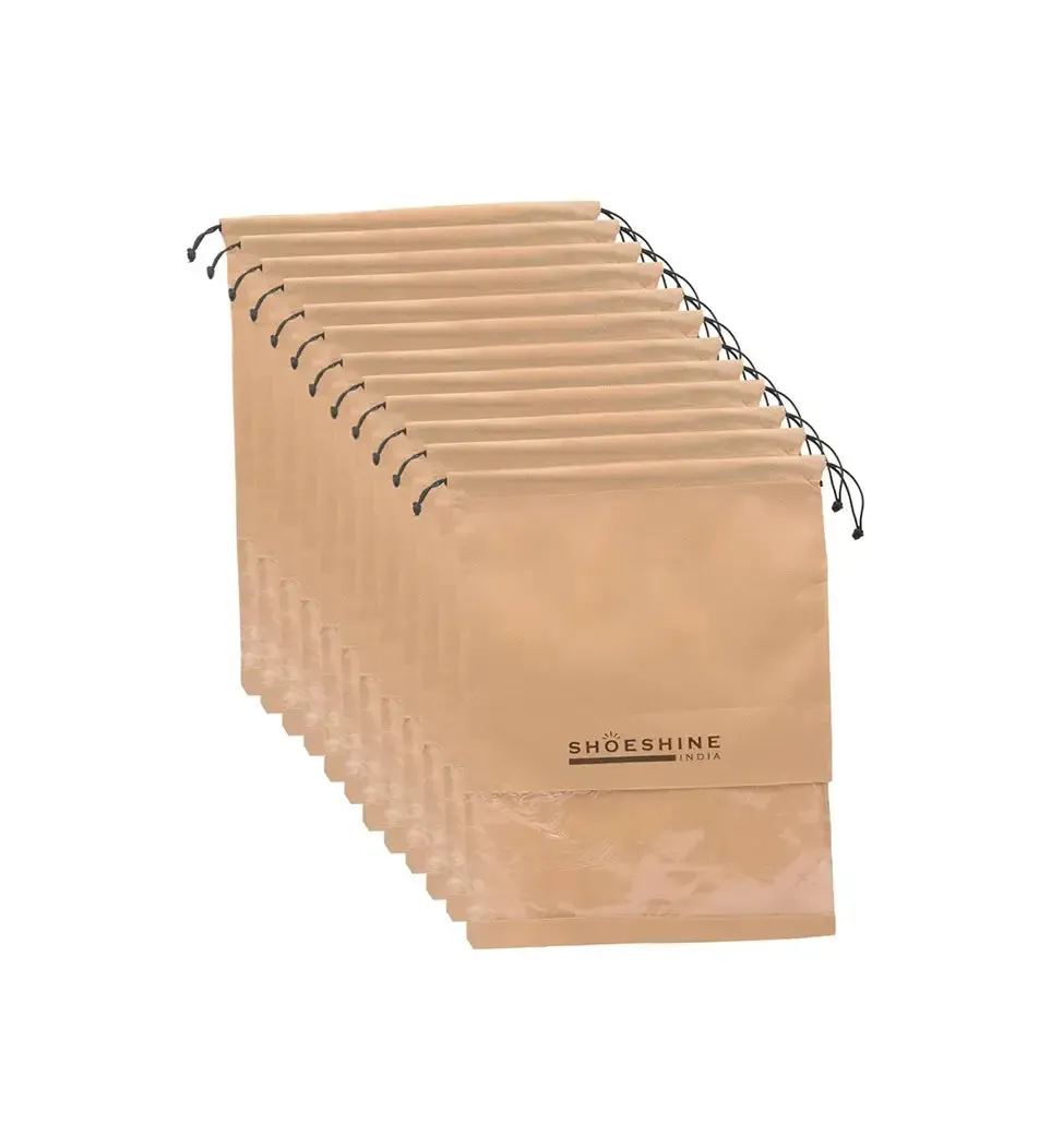SHOESHINE Shoe Bags (Pack of 18) Travel Shoe Pouch - Navy