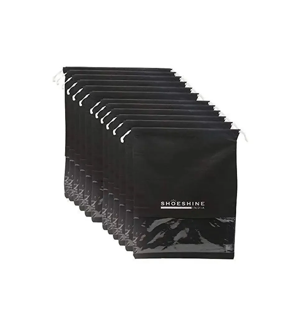SHOESHINE Shoe Bags (Pack of 18) Travel Shoe Pouch - Navy
