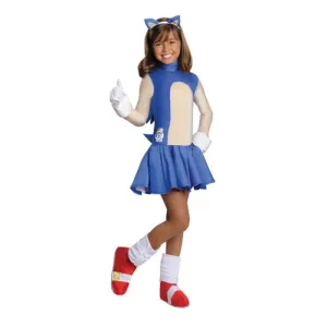Sonic The Hedgehog Girls Costume Size M