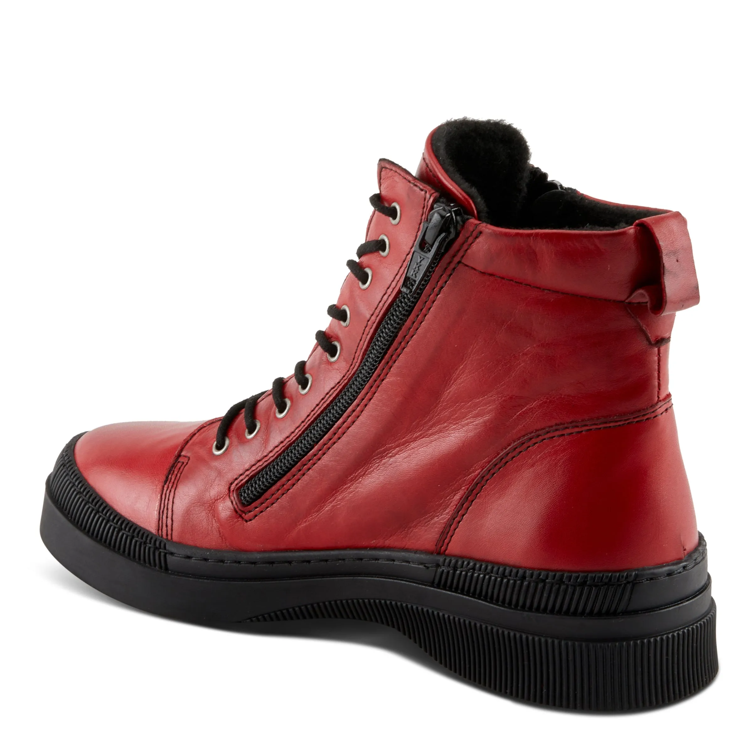 Spring Step Shoes Hoylein Women's Leather Rugged Combat Style Boots