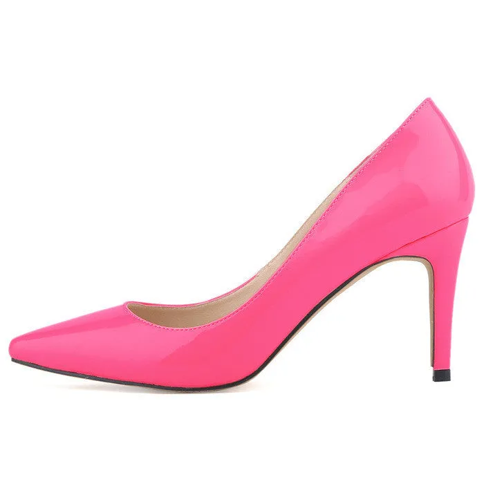 Spring summer fashion star pointed toe solid high heels shoes nightclub women's pumps thin heels slip on shoes size 35-42