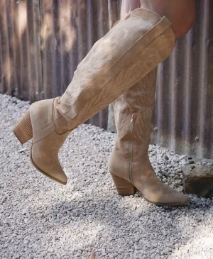 Stella Almond Knee High Boots