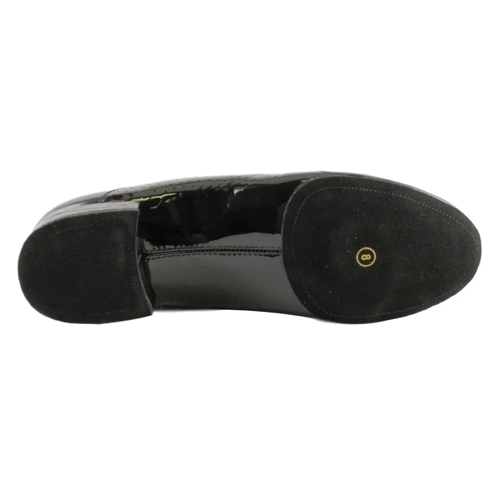 Stephanie E-400112, Black Patent Leather, Men's Smooth Dance Shoes