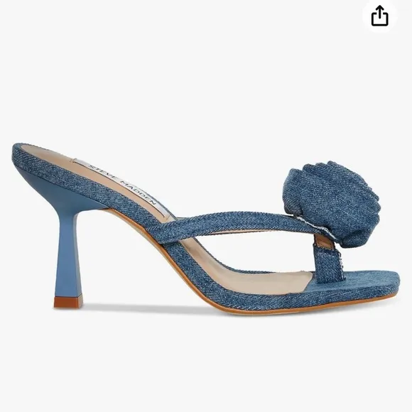 Steve Madden || NWOB || Denim Jannie Heel Sandal