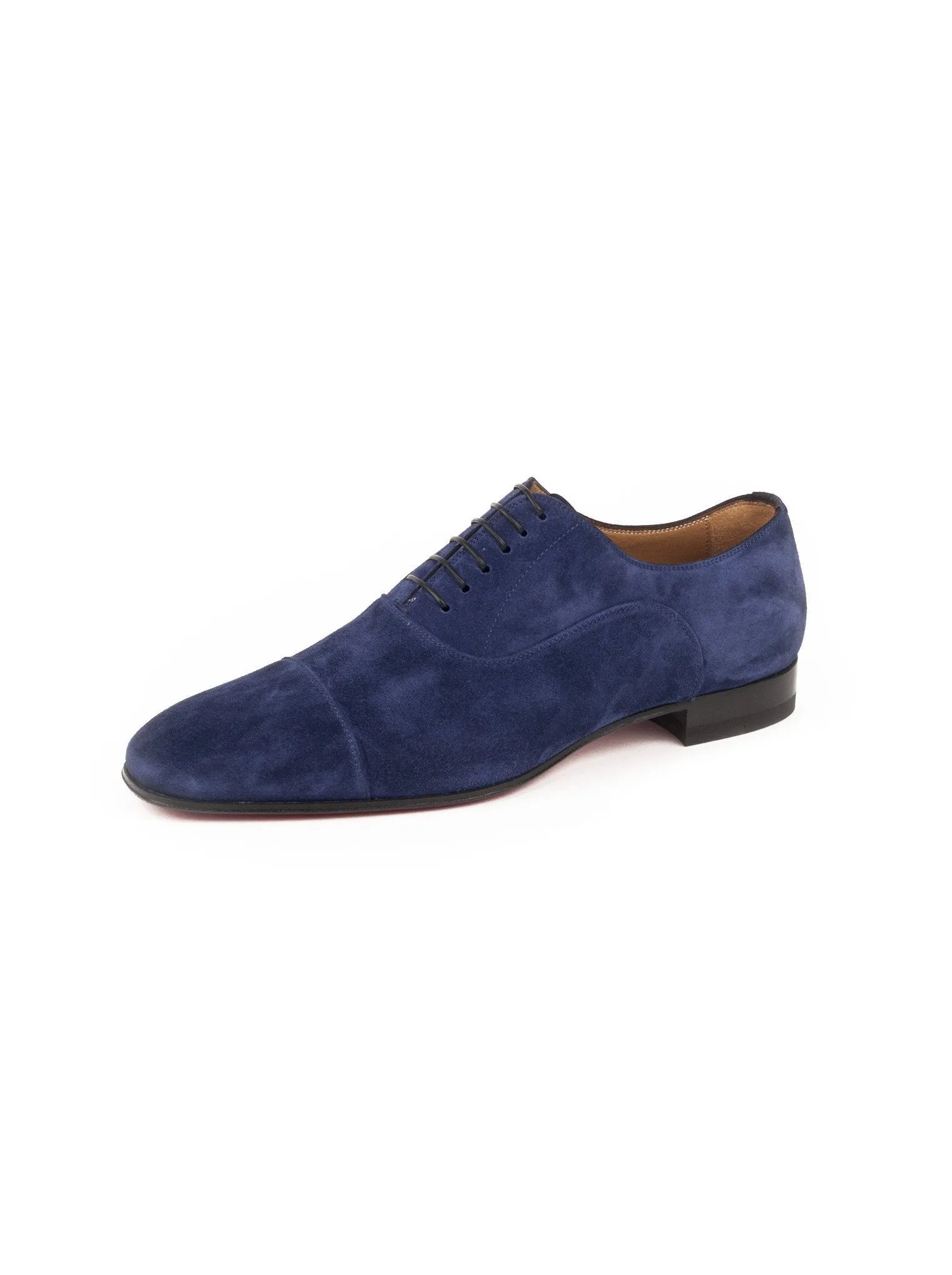 Suede Greggo Flat Balmoral Oxfords - Blue