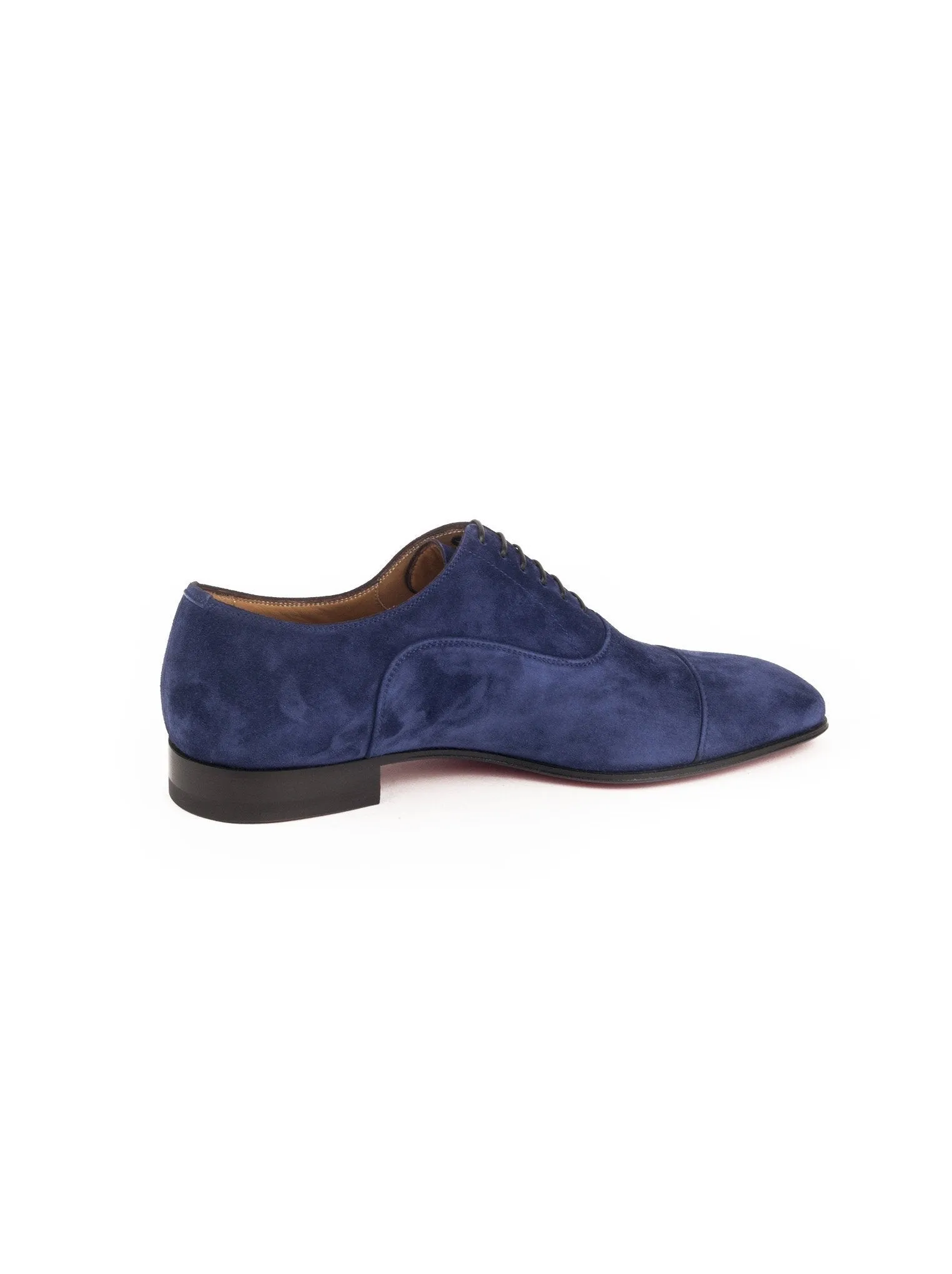 Suede Greggo Flat Balmoral Oxfords - Blue