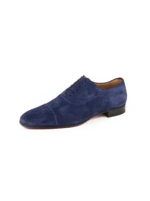 Suede Greggo Flat Balmoral Oxfords - Blue