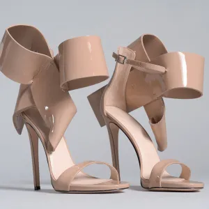 TAN OPEN TOE