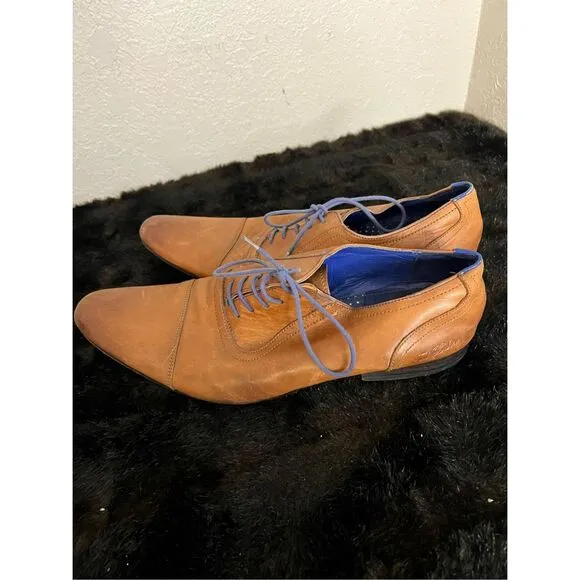 Ted Baker London Roger  Size 11.5 Wingtip Oxford Dress Shoes Brown Leather