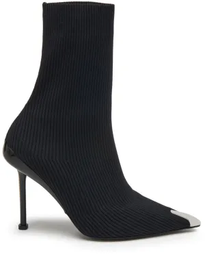 Tread Slick zip-fastening leather boots