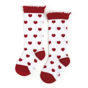 True Love Lace Top Knee High Socks