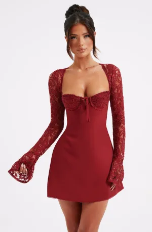 Twilight Temptation Mini Dress- Red