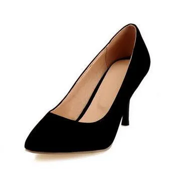 Women Nude Color Patent Leather Pumps Red Pointy Toe Basic Work Stiletto High Heel Pump Stilettos Party Shoes