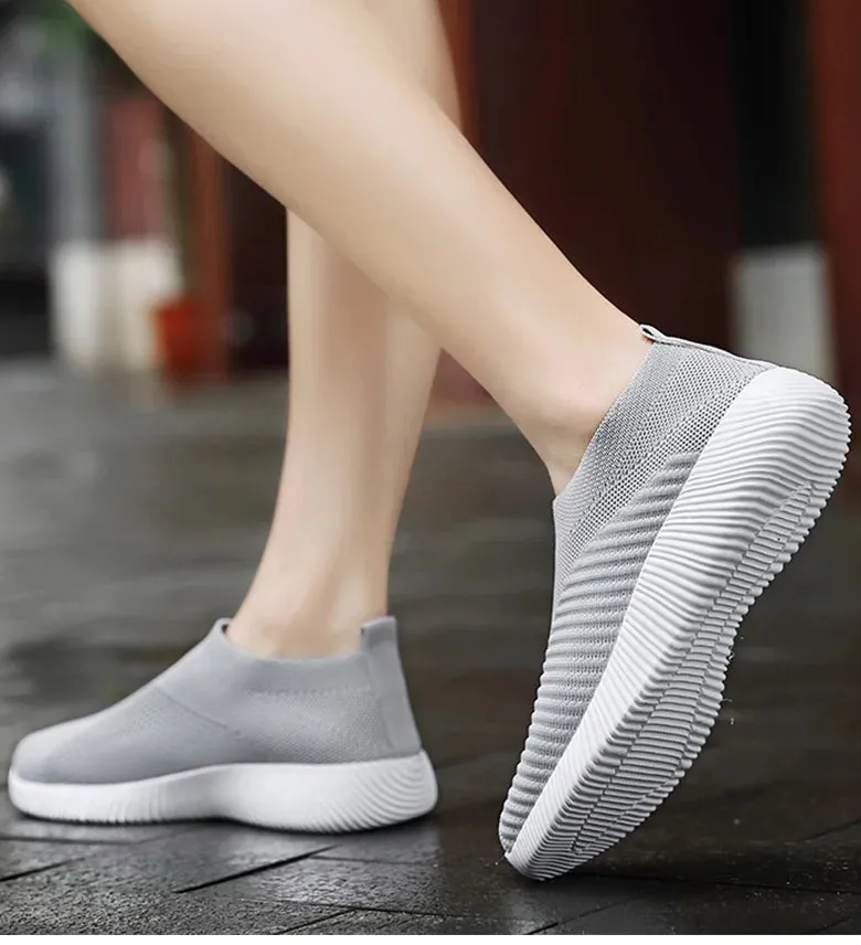 Women Shoes Breathable Flats Elastic Flat Shoes For Women Sneakers Spring Summer Footwear Lightweight Sports Shoes