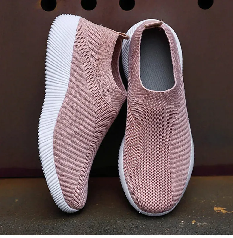 Women Shoes Breathable Flats Elastic Flat Shoes For Women Sneakers Spring Summer Footwear Lightweight Sports Shoes