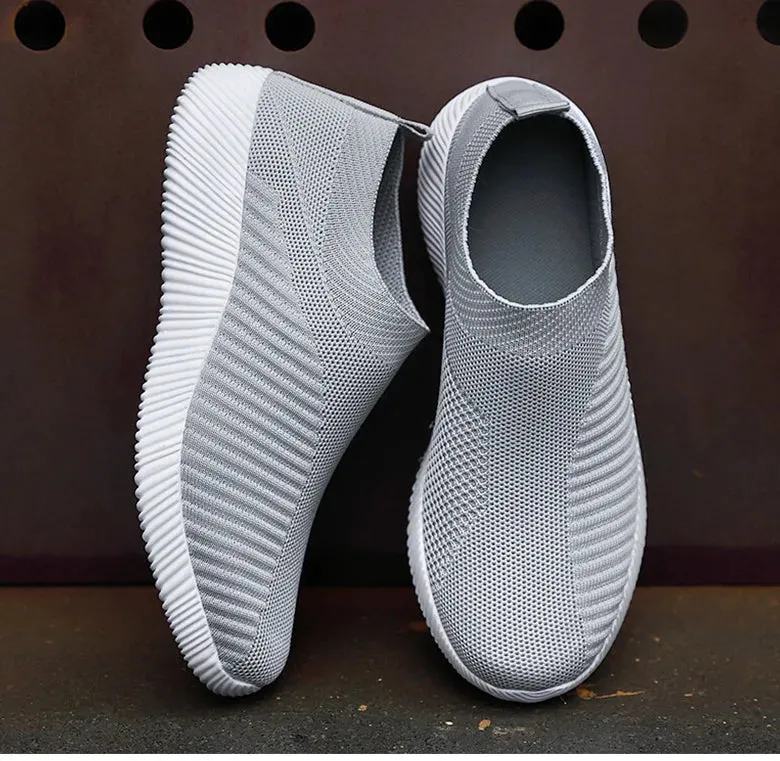 Women Shoes Breathable Flats Elastic Flat Shoes For Women Sneakers Spring Summer Footwear Lightweight Sports Shoes