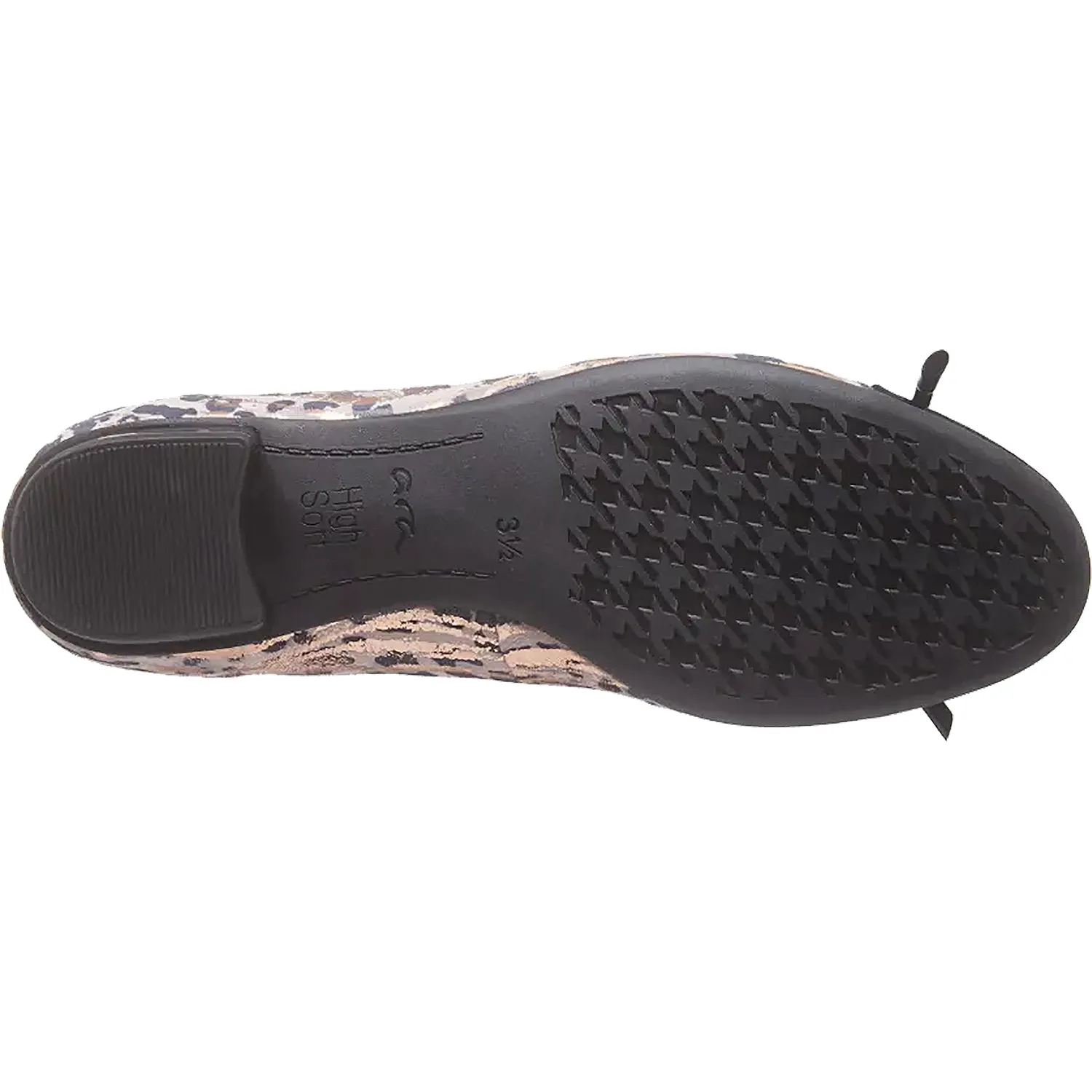 Women's Ara Belinda Black/Rosegold Animal Print Leather/Patent