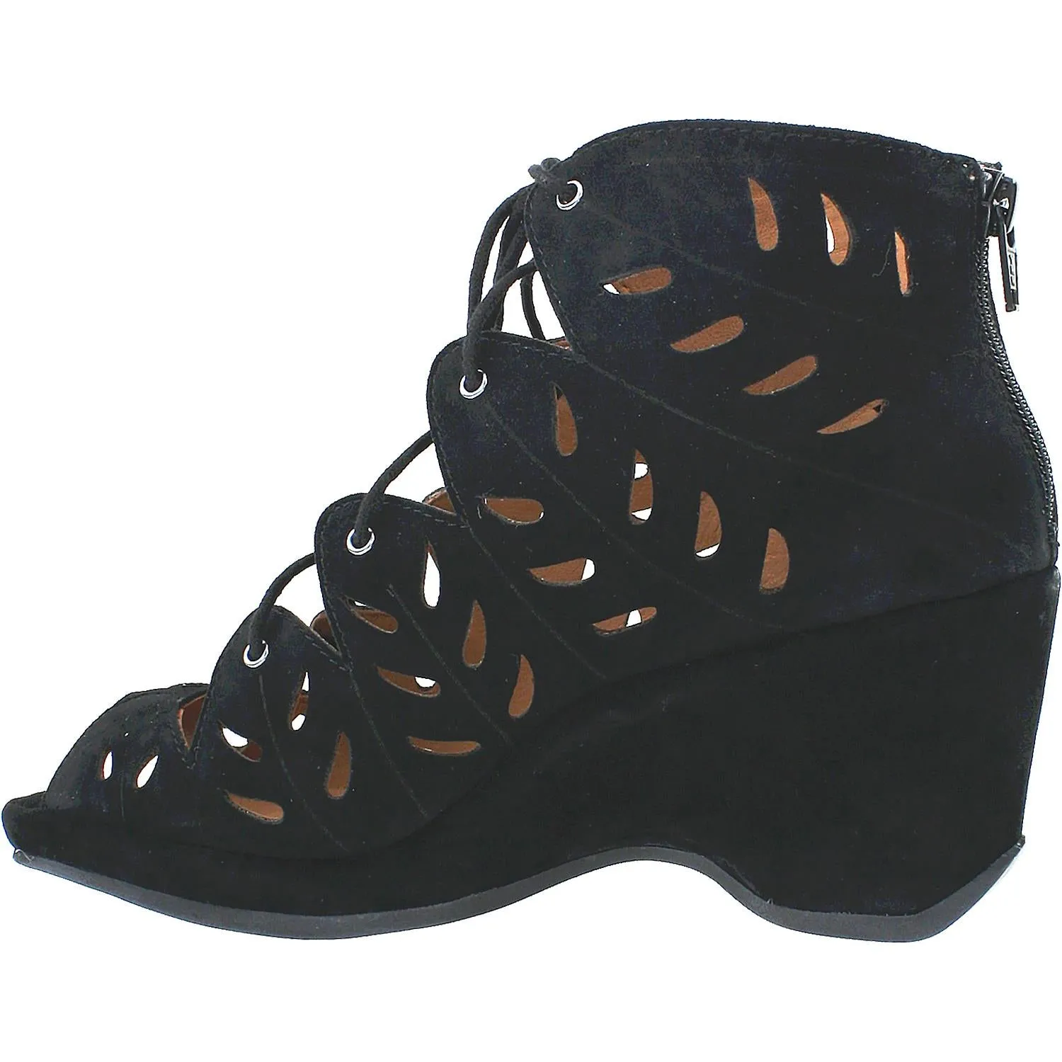 Women's L'Amour Des Pieds Ortega Black Kid Suede