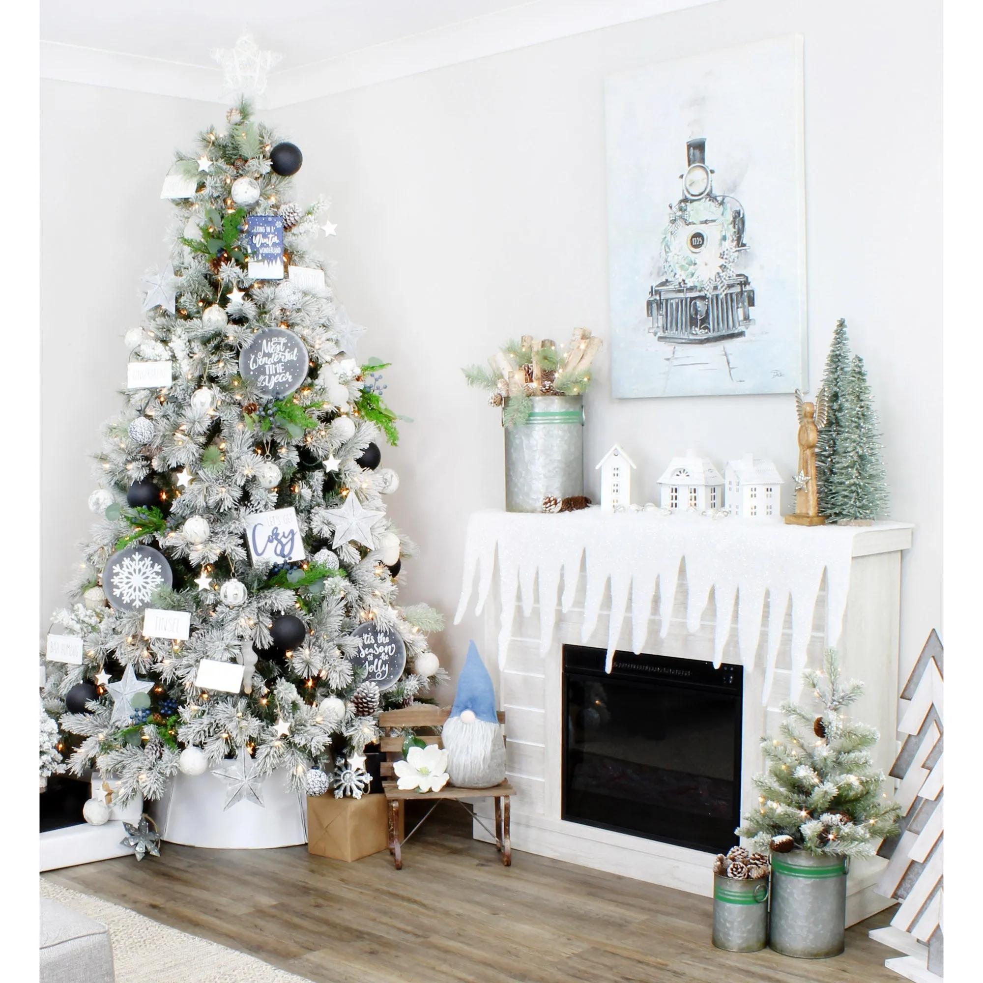 Wooden Angel Christmas Statues