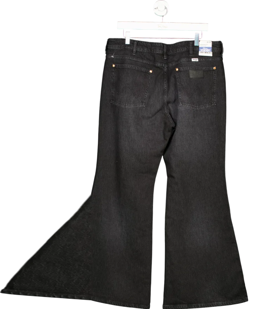 Wrangler Black Wanderer 622 High Rise Flare Jeans W34